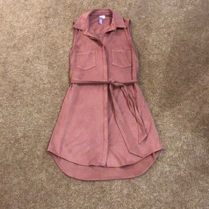 Pink button up dress from Francesca’s NWOT